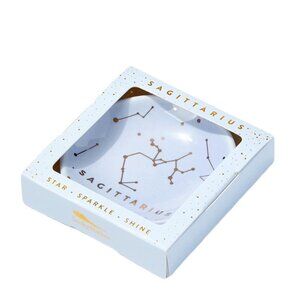 𝅺SAGITTARIUS Horoscope Blue Ceramic Trinket Dish